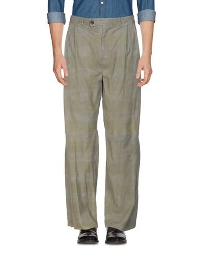 Shop Emporio Armani Casual Pants In Military Green