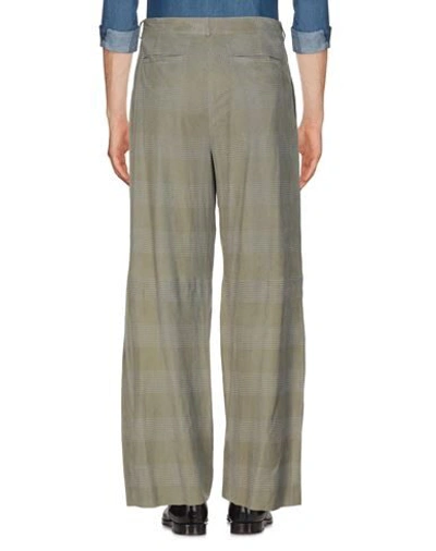Shop Emporio Armani Casual Pants In Military Green