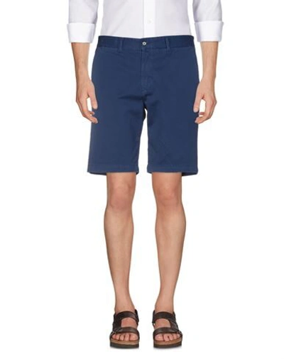 Shop Gabardine Man Shorts & Bermuda Shorts Blue Size 30 Cotton