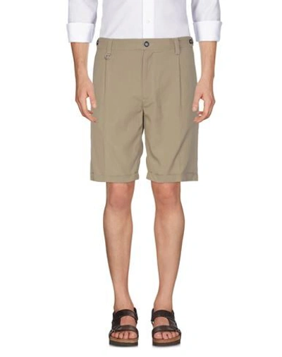 Paolo Pecora Man Shorts & Bermuda Shorts Khaki Size 30 Cotton, Elastane In Beige