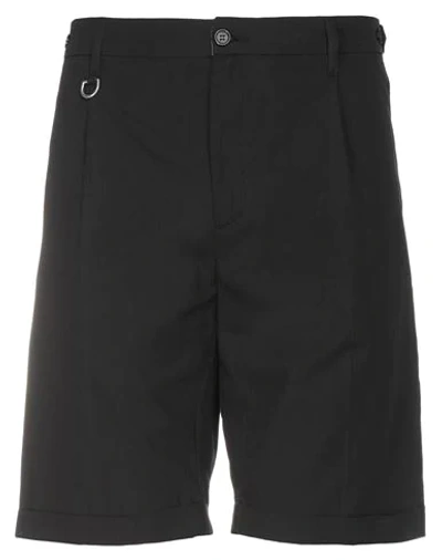 Paolo Pecora Man Shorts & Bermuda Shorts Black Size 30 Cotton, Elastane In Black