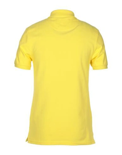 Shop Lyle & Scott Polo Shirts In Yellow