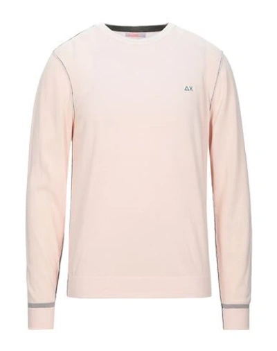 Shop Sun 68 Man Sweater Light Pink Size Xxl Cotton