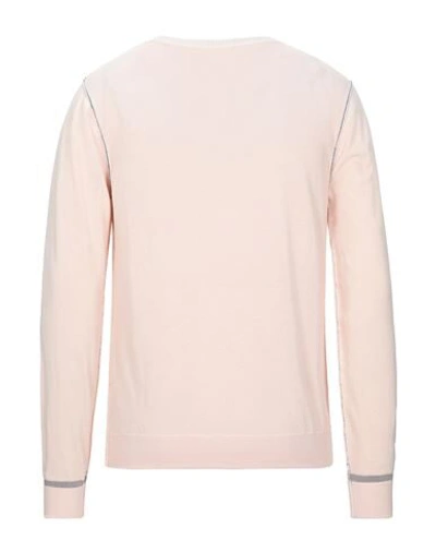 Shop Sun 68 Man Sweater Light Pink Size Xxl Cotton