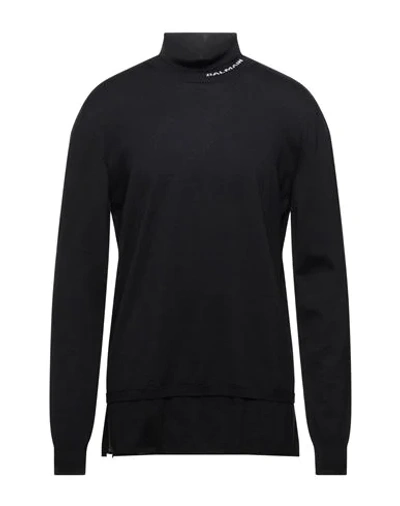 Shop Balmain Turtlenecks In Black