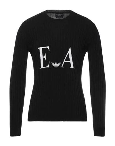Shop Emporio Armani Man Sweater Black Size Xxxl Cashmere