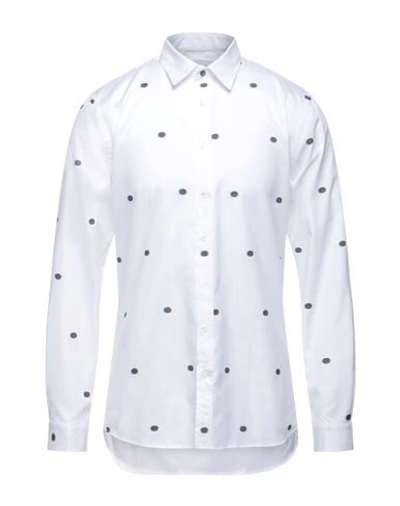 Shop Gazzarrini Man Shirt White Size Xxl Cotton, Polyester