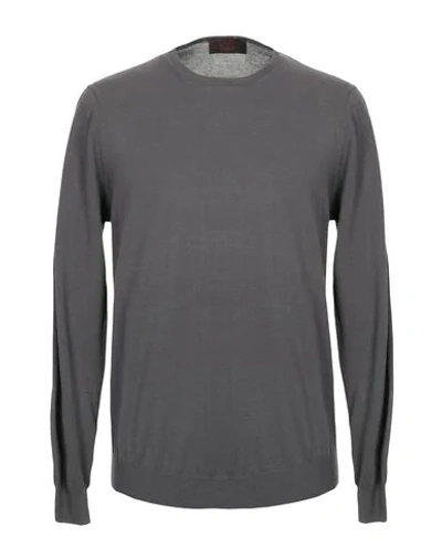 Shop Hōsio Sweaters In Steel Grey