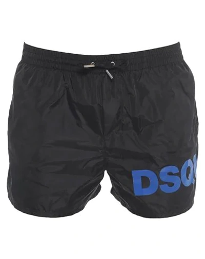 Shop Dsquared2 Swim Trunks In Black