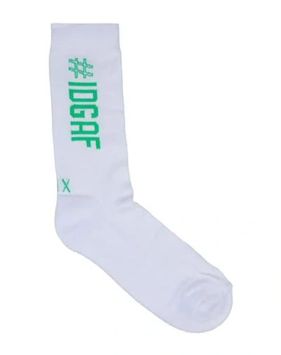 Shop Armani Exchange Man Socks & Hosiery White Size S Cotton, Polyamide, Elastane