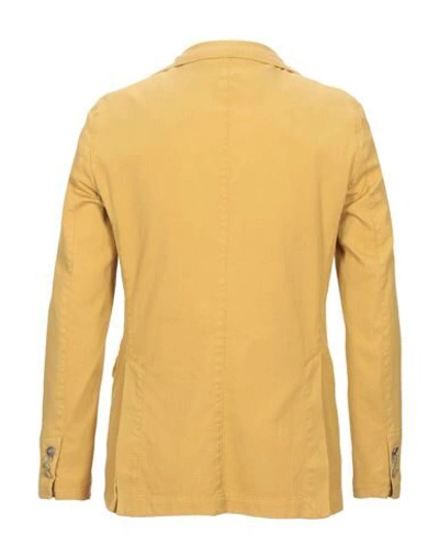 Shop Barbati Suit Jackets In Ocher
