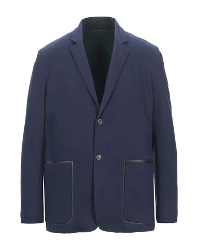 Shop Paul Smith Suit Jackets In Dark Blue