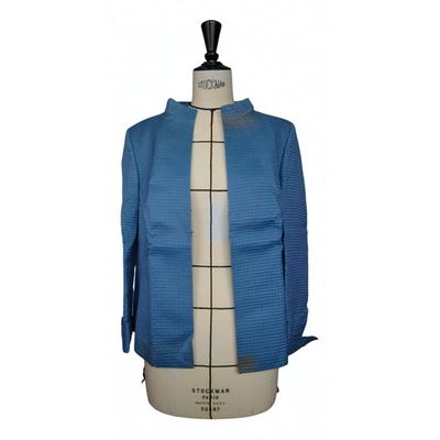 Pre-owned Akris Short Vest In Blue