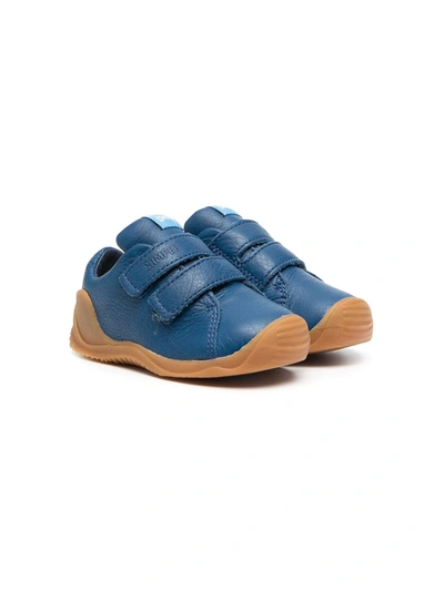 Shop Camper Touch-strap Leather Sneakers In Blue