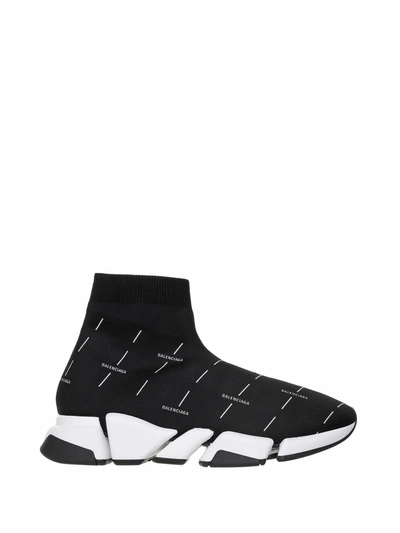 Shop Balenciaga Speed 2.0 Sneaker In Black White