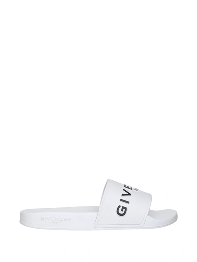 Shop Givenchy Flat Sandals In White