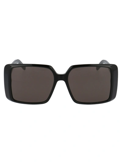 Shop Saint Laurent Sl 451 Sunglasses In 001 Black Black Black