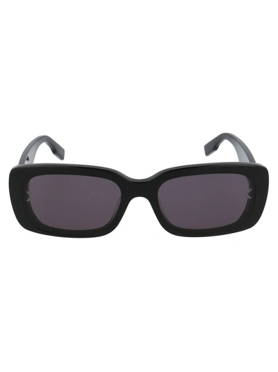 Shop Mcq By Alexander Mcqueen Mq0301s Sunglasses In 001 Black Black Smoke