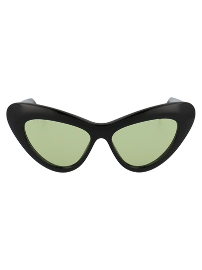 Shop Gucci Gg0895s Sunglasses In 003 Black Black Green