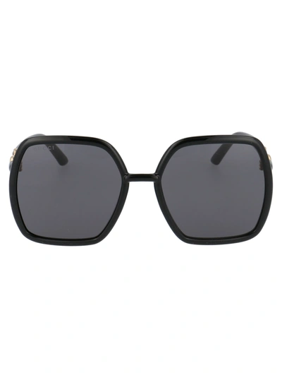 Shop Gucci Gg0890s Sunglasses In 001 Black Black Grey