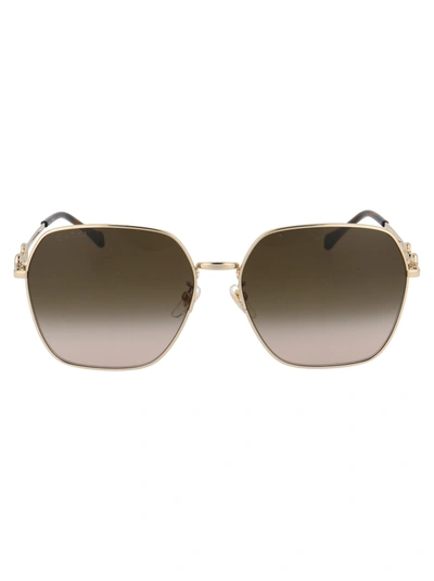 Shop Gucci Gg0882sa Sunglasses In 002 Gold Gold Brown