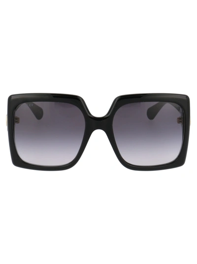 Shop Gucci Gg0876s Sunglasses In 001 Black Black Grey