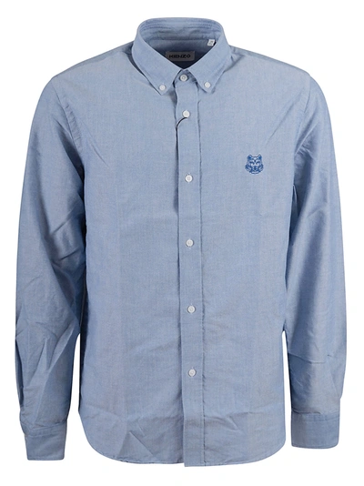 Shop Kenzo Tiger Crest Shirt In Bleu Roi