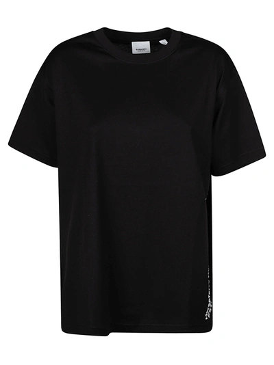 Shop Burberry Carrick Coordinates T-shirt In Black