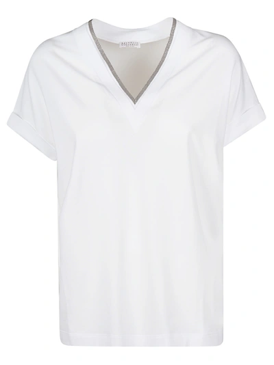 Shop Brunello Cucinelli V-neck T-shirt