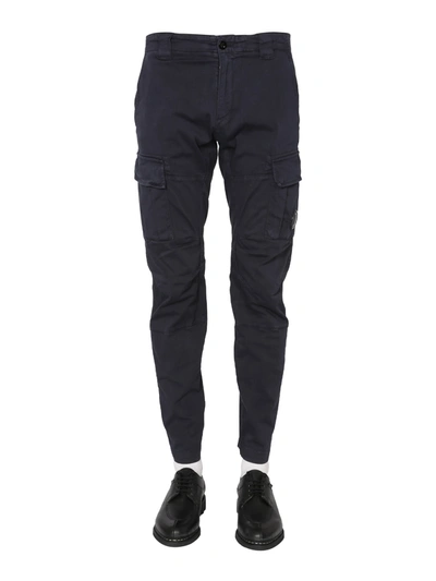 Shop C.p. Company Cargo Pants In Blu