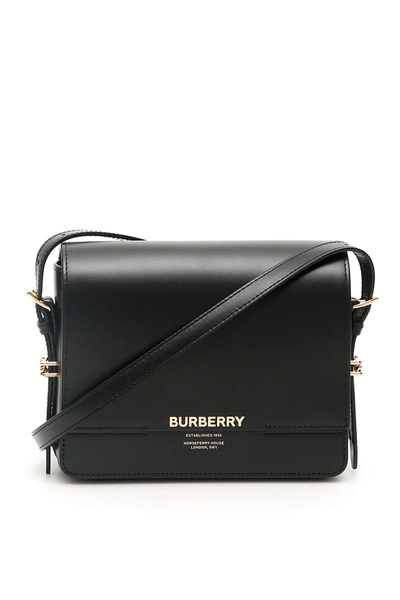 Shop Burberry Small Grace Bag In Black (black)