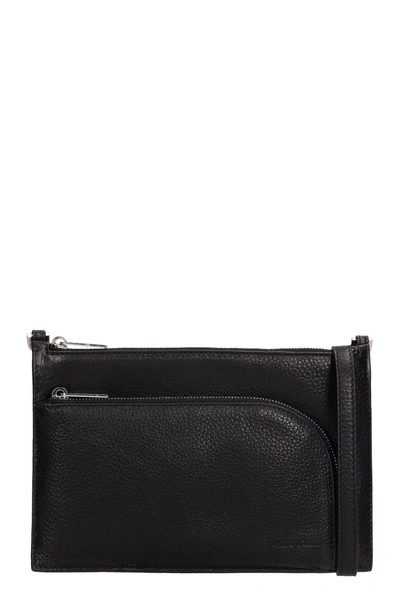 Shop Rick Owens Club Clutch In Black Leather