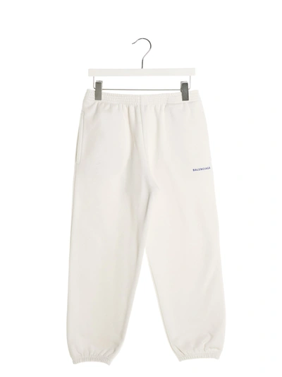 Shop Balenciaga Sweatpants In White