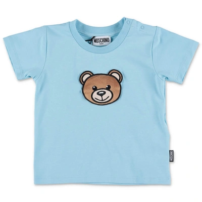 Shop Moschino T-shirt In Azzurro