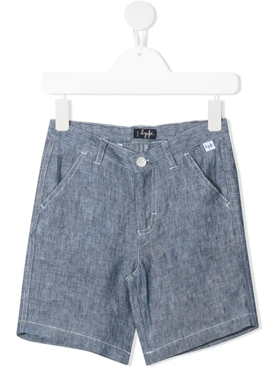 IL GUFO CONTRAST STITCH BERMUDA SHORTS 