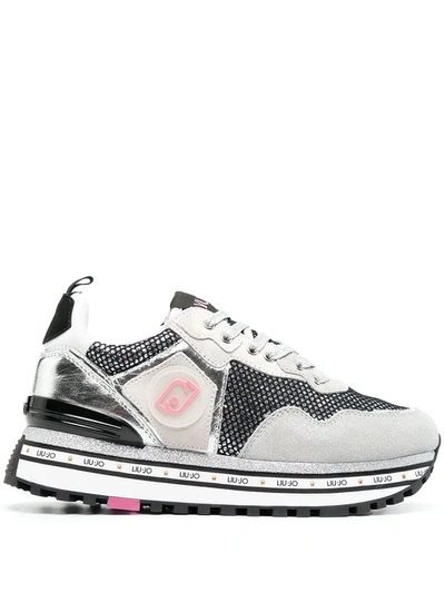 Liu •jo Liu-jo Sneakers With Mesh Details In Silver | ModeSens