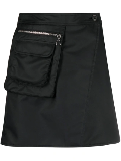 Shop Marine Serre Survival Cycling Mini Skirt In Black