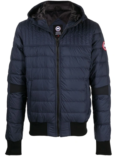 Shop Canada Goose Cabri Hooded Down Jacket In Blue