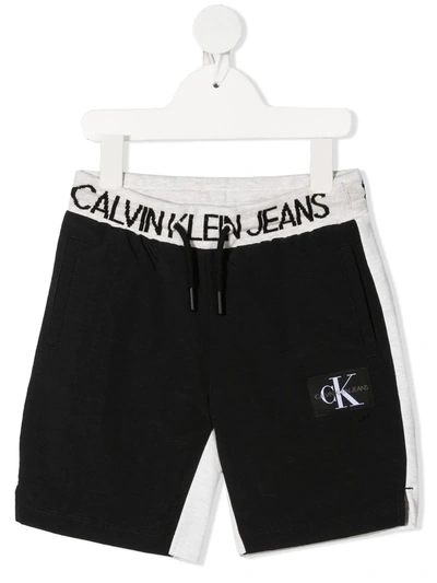 Shop Calvin Klein Logo Waistband Shorts In Black