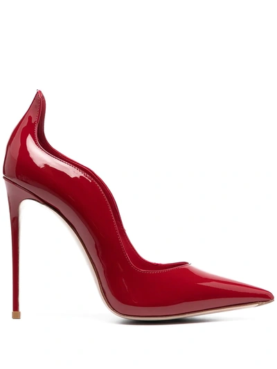 Shop Le Silla 120mm Ivy Pointed-toe Pumps In Red