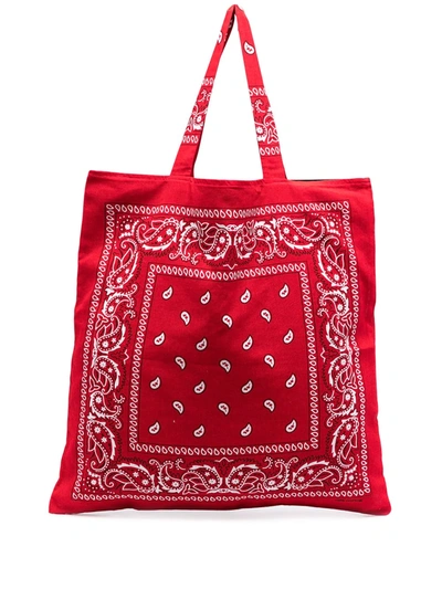 Shop Arizona Love Bandana Print Tote Bag In Red