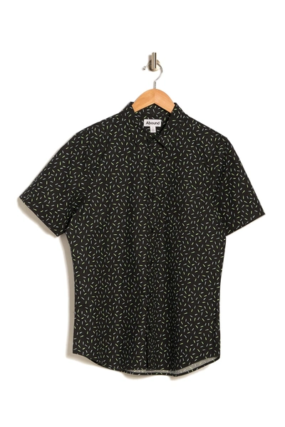 Shop Abound Mini Print Regular Fit Shirt In Black Scattered Marks