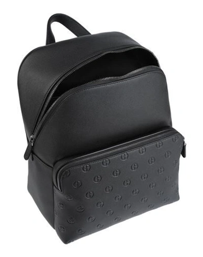 Shop Giorgio Armani Backpacks & Fanny Packs In Black