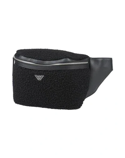 Shop Emporio Armani Man Belt Bag Black Size - Textile Fibers