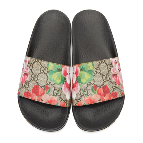 gucci gg blooms supreme slides