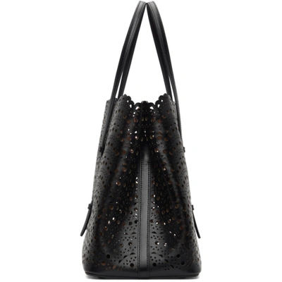 Shop Alaïa Black Vienne Vague Mina 32 Tote In 999 Black