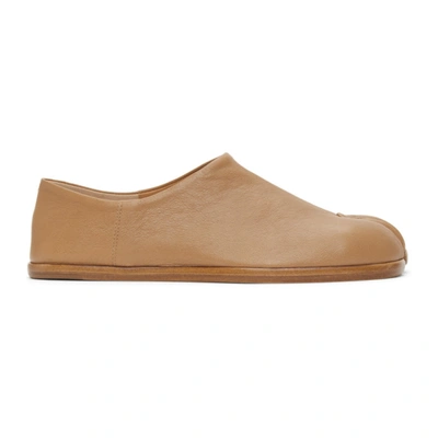 Shop Maison Margiela Beige Tabi Slippers In T4091 Nude