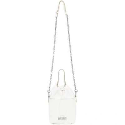 Shop Maison Margiela White 5ac Bucket Bag In H7736 Whit