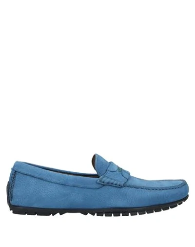 Shop Dolce & Gabbana Loafers In Slate Blue