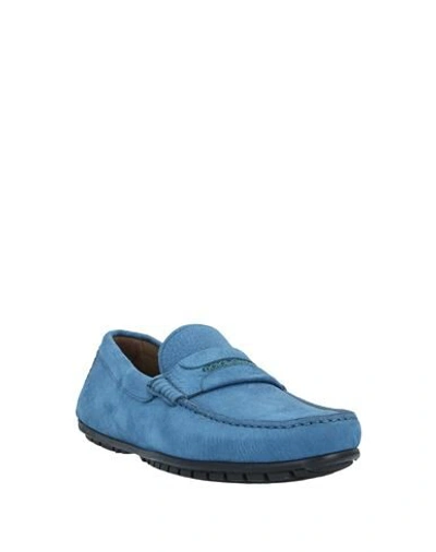 Shop Dolce & Gabbana Loafers In Slate Blue